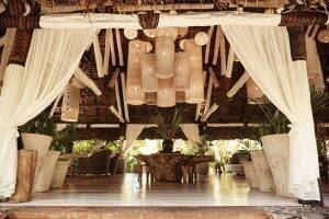 The Outdoor Relaxation Bure spa area at Kokomo Fiji Private Island
