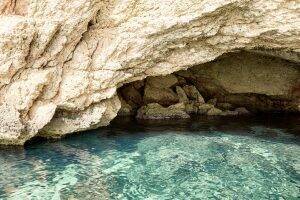An ocean cave nearby Six Senses Ibiza